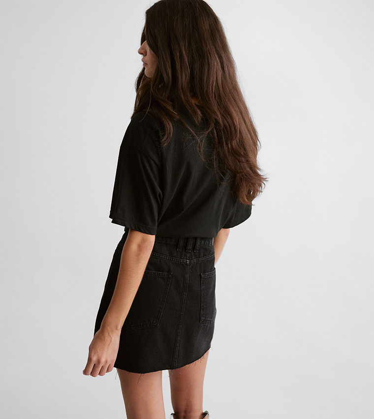 Pelmet Denim Mini Skirt