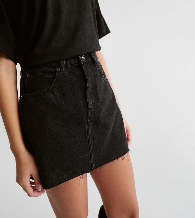 Pelmet Denim Mini Skirt