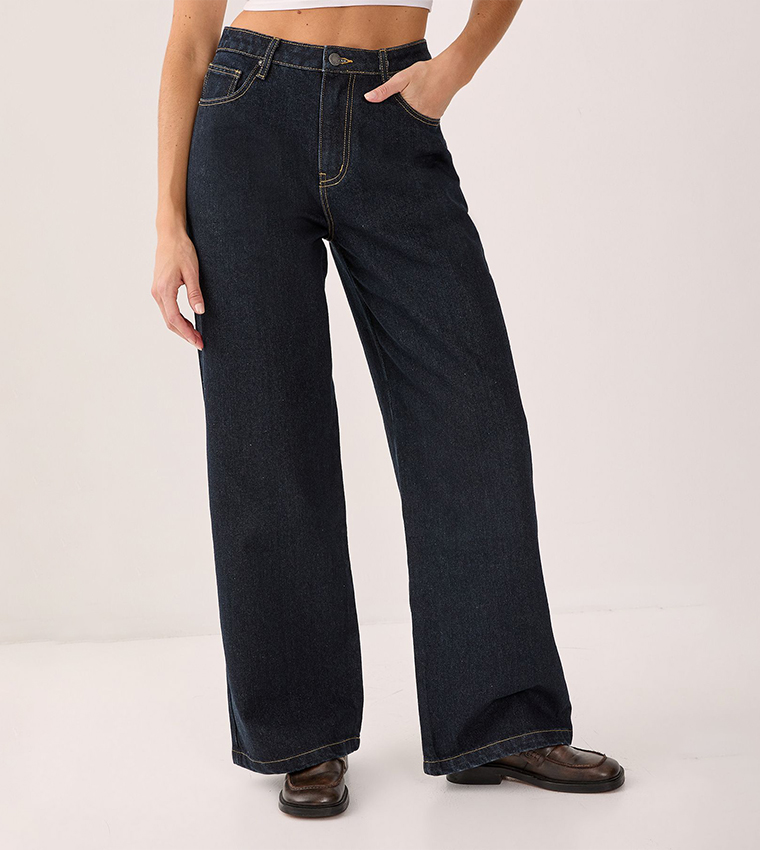 High Waist Wide Leg Jeans