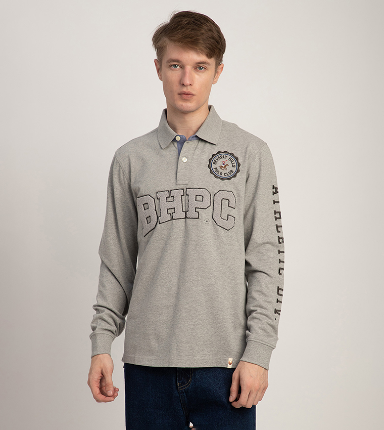 Logo Appliqued Rugby Polo T-Shirt