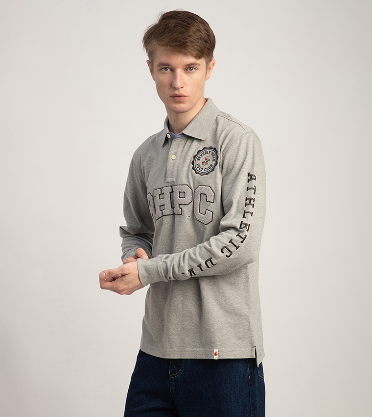 Logo Appliqued Rugby Polo T-Shirt