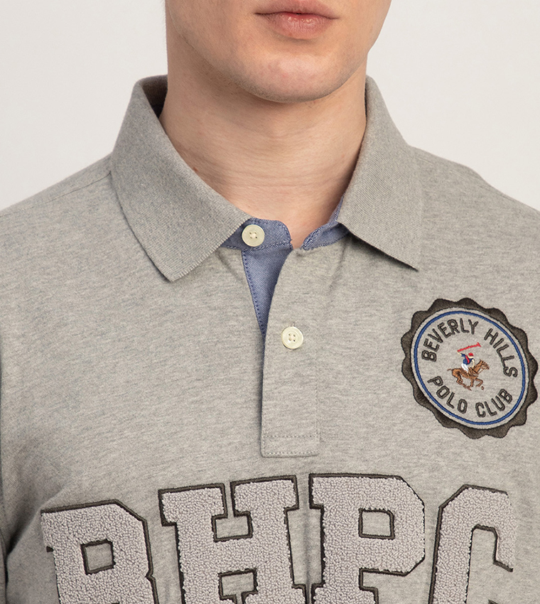 Logo Appliqued Rugby Polo T-Shirt