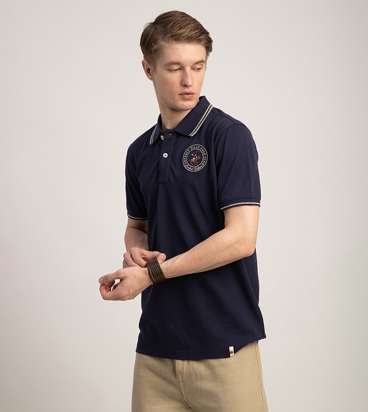 Logo Embroidered Short Sleeves Polo T-Shirt