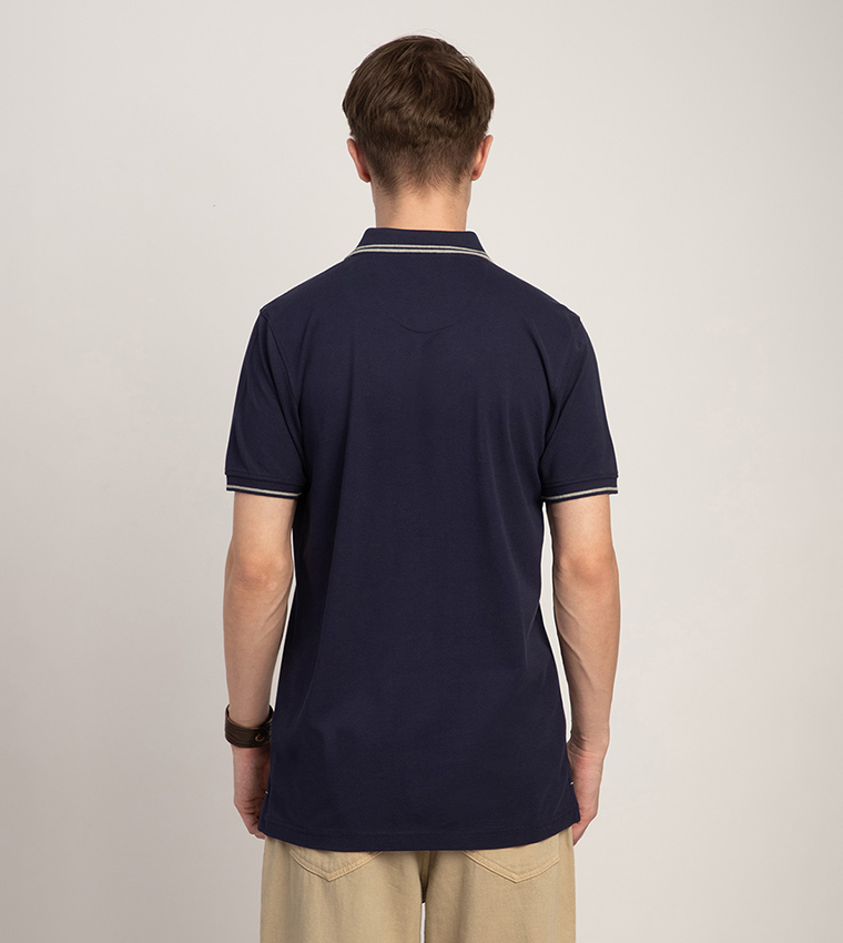 Logo Embroidered Short Sleeves Polo T-Shirt