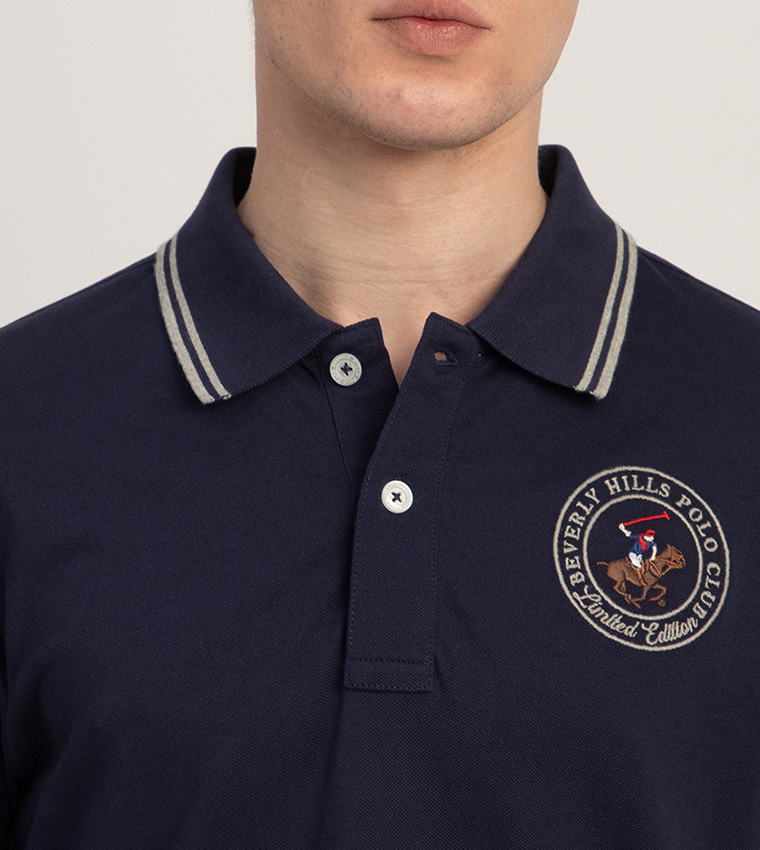 Logo Embroidered Short Sleeves Polo T-Shirt