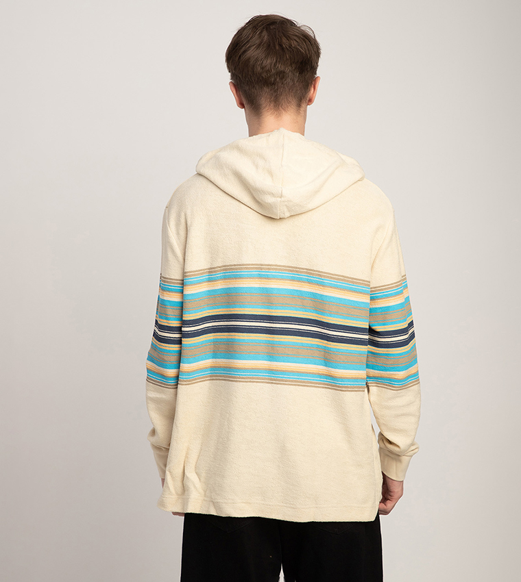 Striped Logo Detail Hoodie