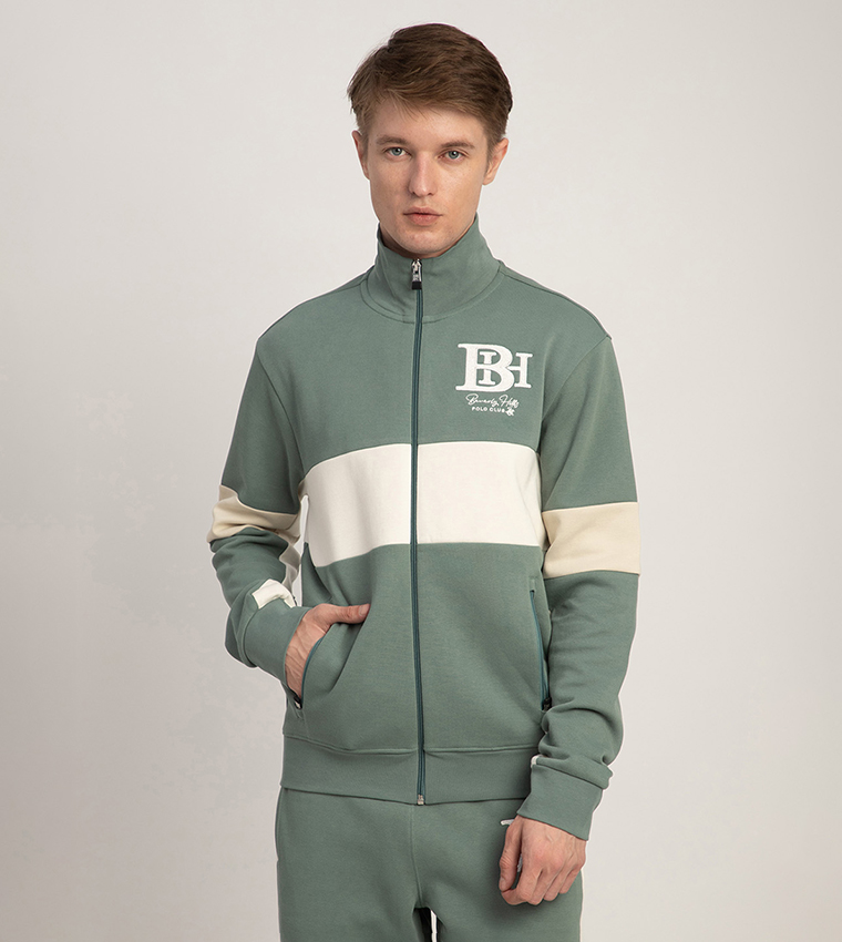 Color Block Zip-Through Jacket