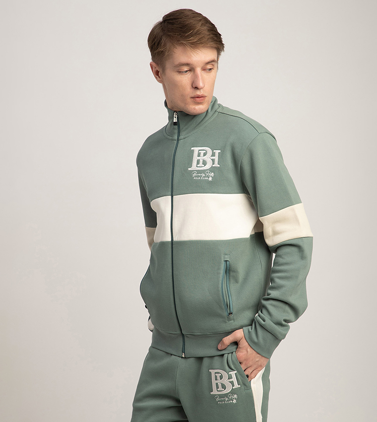 Color Block Zip-Through Jacket