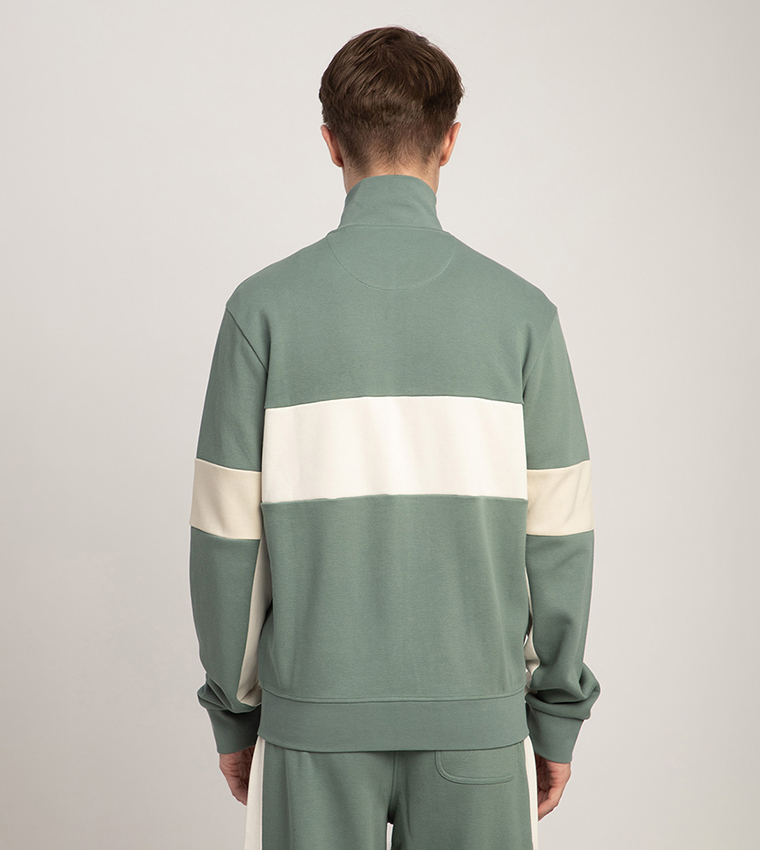 Color Block Zip-Through Jacket