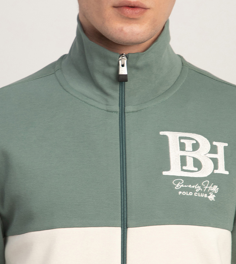 Color Block Zip-Through Jacket