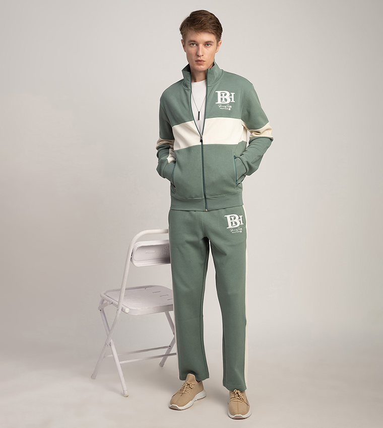 Color Block Zip-Through Jacket