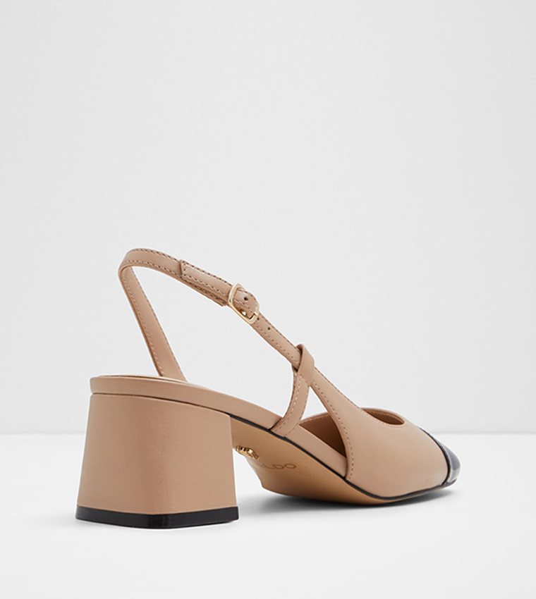 BIALLE Cap Toe Slingback Pumps