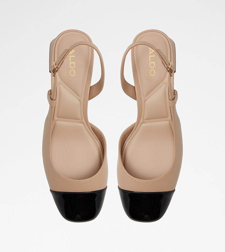 BIALLE Cap Toe Slingback Pumps