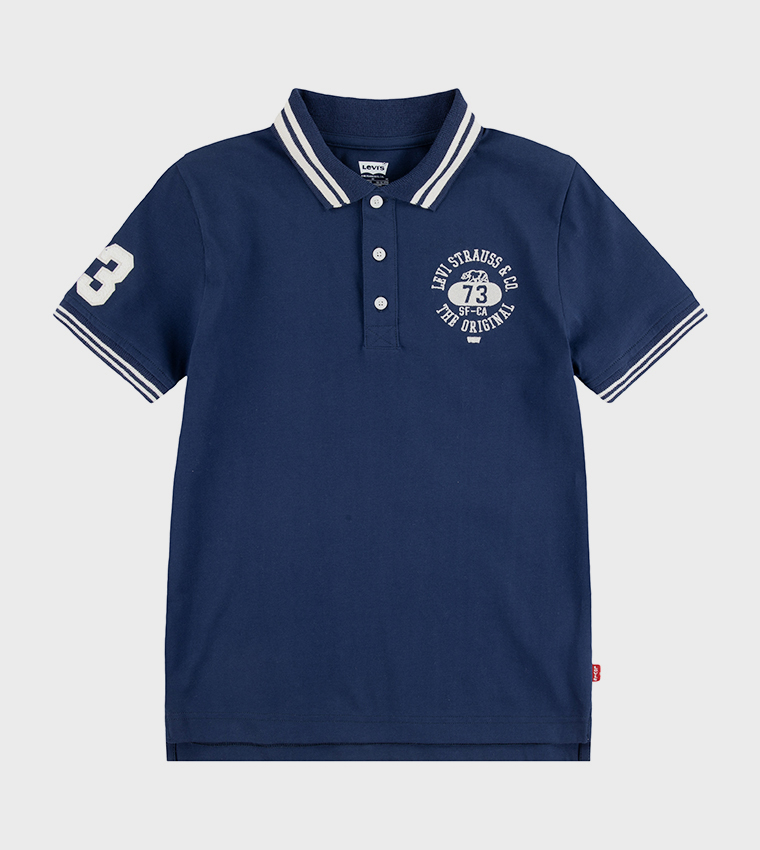 Embroidered Short Sleeves Polo T-Shirt