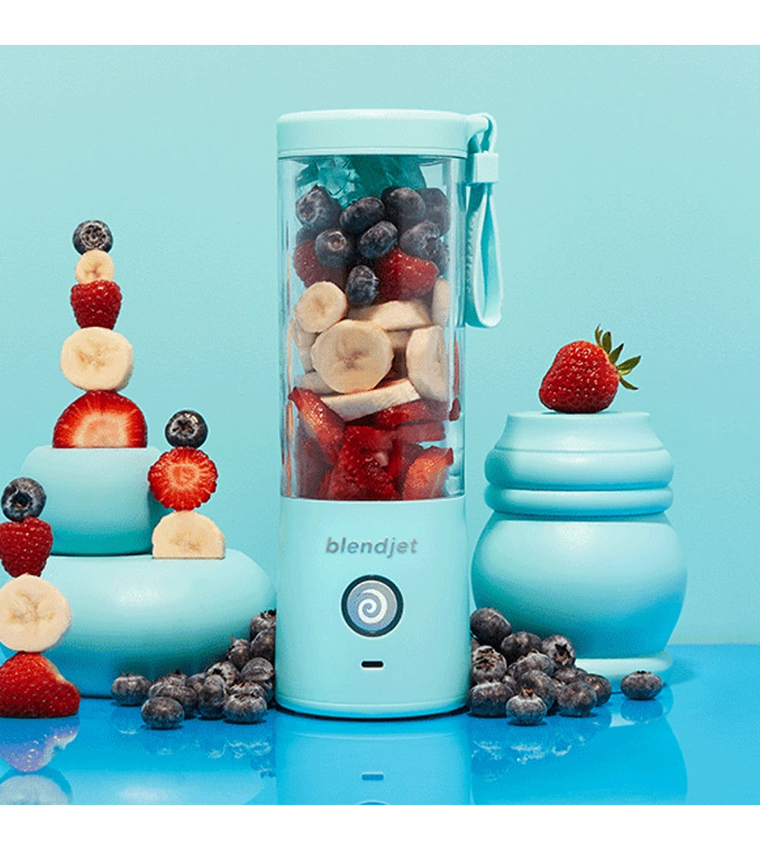 V2 Portable Blender World'S Most Powerful Compact 16Oz BPA Free Blender Sky Blue