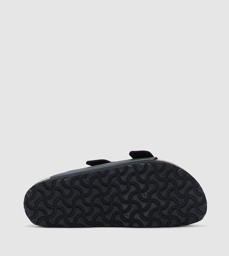 Arizona Platform Grooved Birko-Flor Vegan Black 