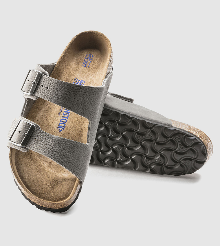 gray birkenstock sandals