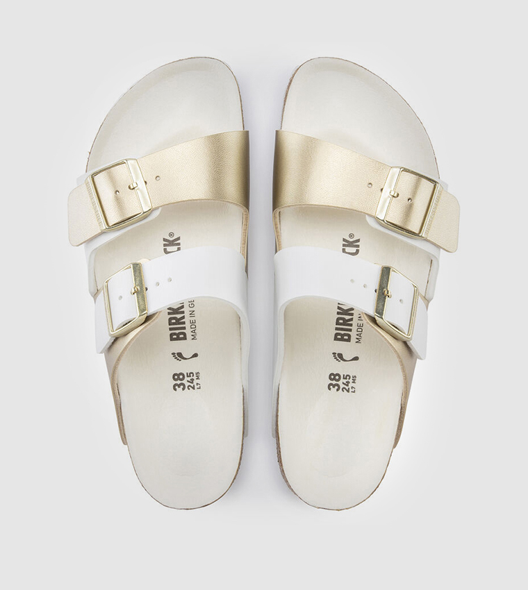 birkenstock 2 strap white