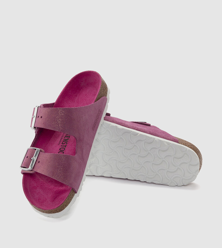 Arizona soft footbed hot sale suede leather rose