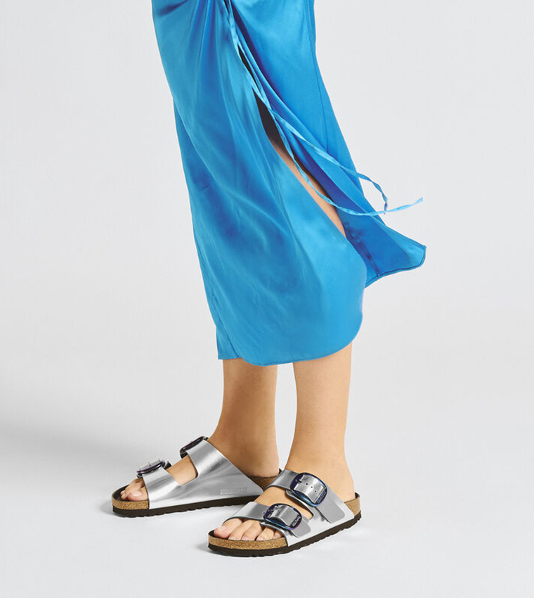 Birkenstock metallic sales silver