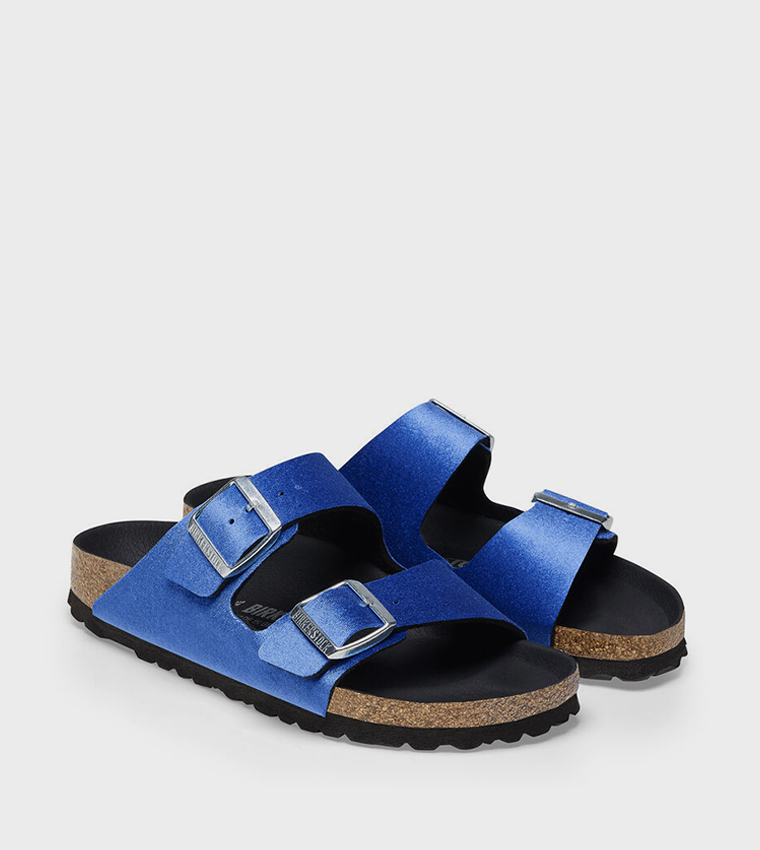 Bright hot sale blue birkenstocks