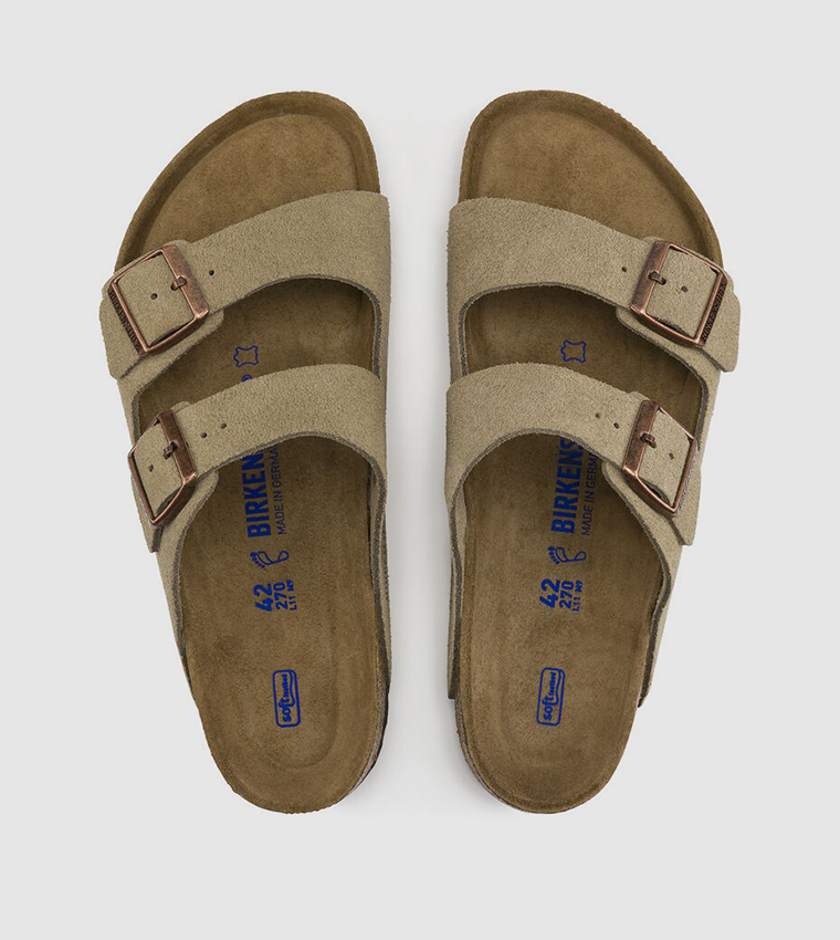 Arizona Soft Footbed Suede Leather Taupe