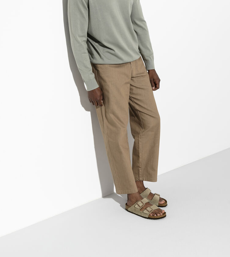 Arizona Soft Footbed Suede Leather Taupe