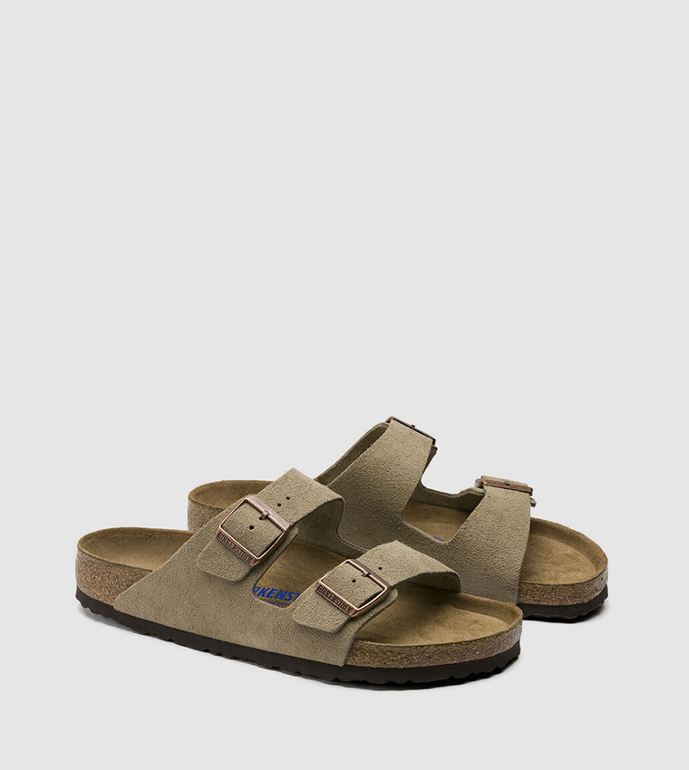 Arizona Soft Footbed Suede Leather Taupe