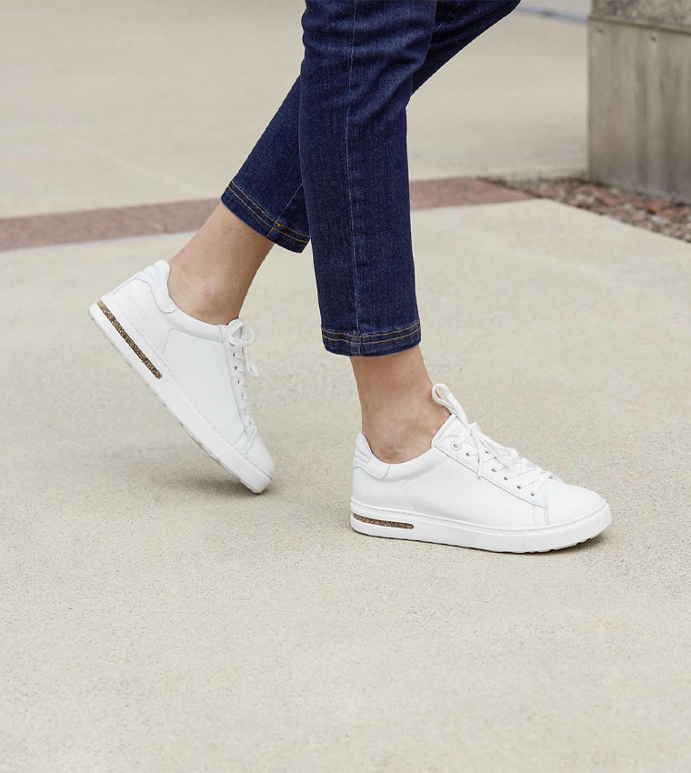 Bend Low Natural Leather White