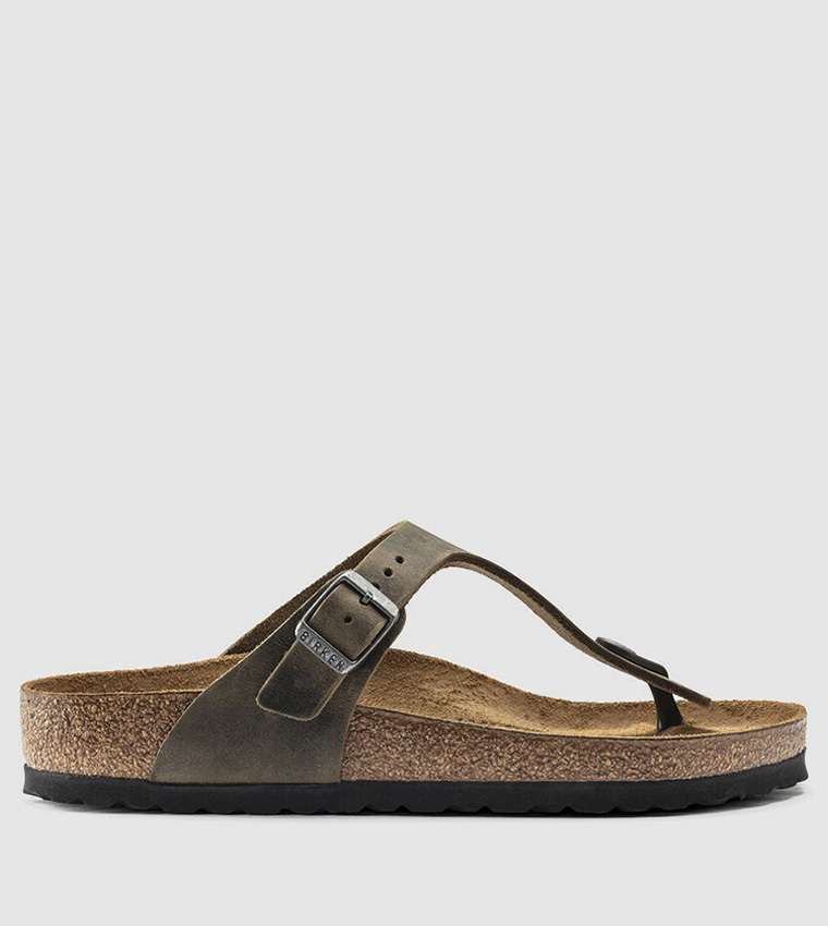 birkenstock gizeh tobacco oiled leather