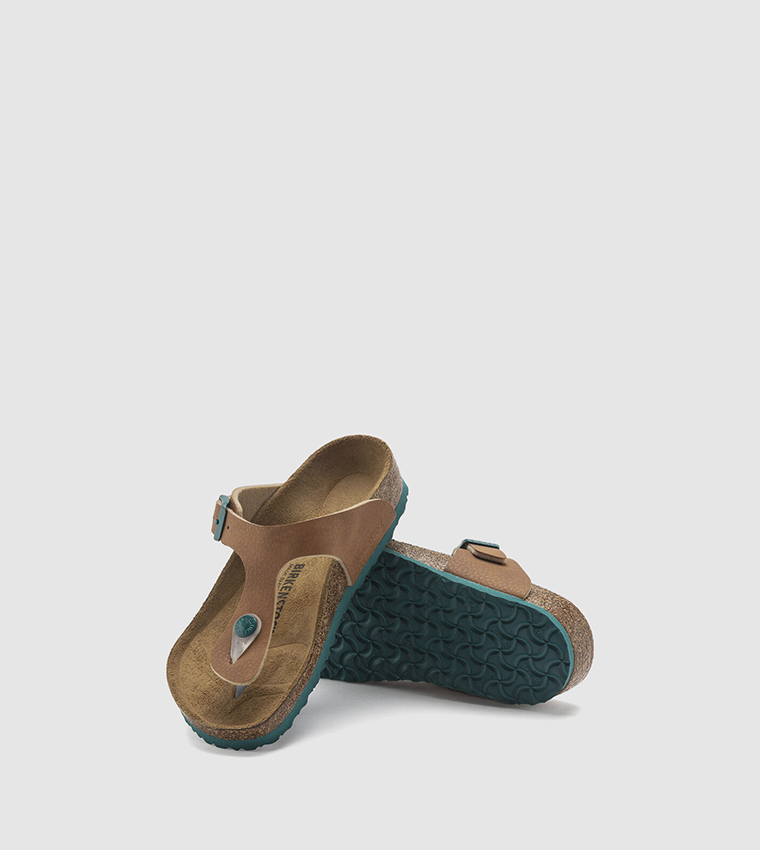 Gizeh Birko-Flor Buckle Detail Comfort Sandals