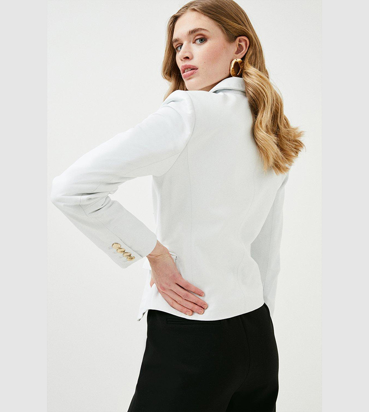 Karen millen hot sale white blazer