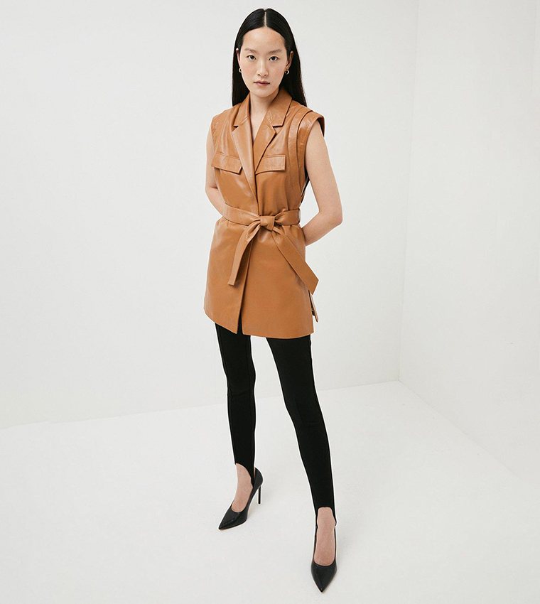 Beige Karen Millen Black Jacket Lydia Millen Belted Tailored