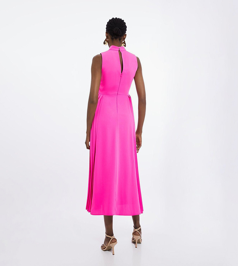 hot pink cap sleeve dress Hot Pink One-Sleeve Faviana Homecoming Dress -PromGirl Hot Pink / 2