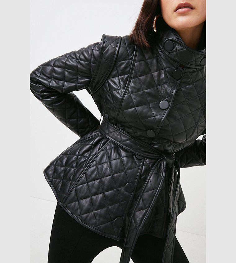 Karen millen quilted jacket best sale