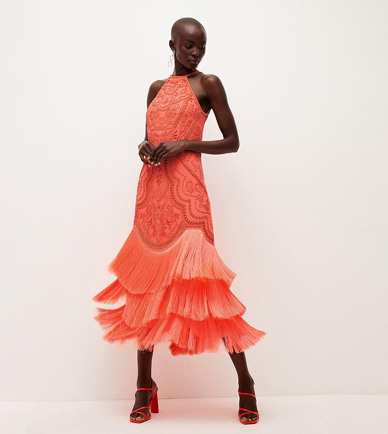 Coral dress karen millen outlet