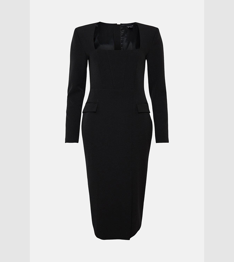 11690 Black Midi Pencil Dress main image 1
