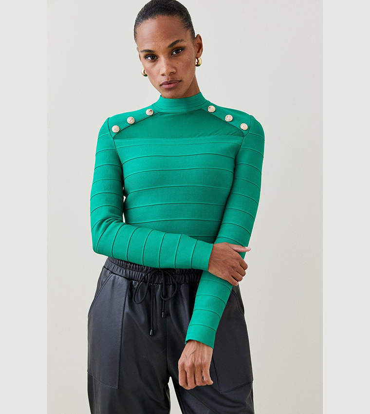 karen millen green top