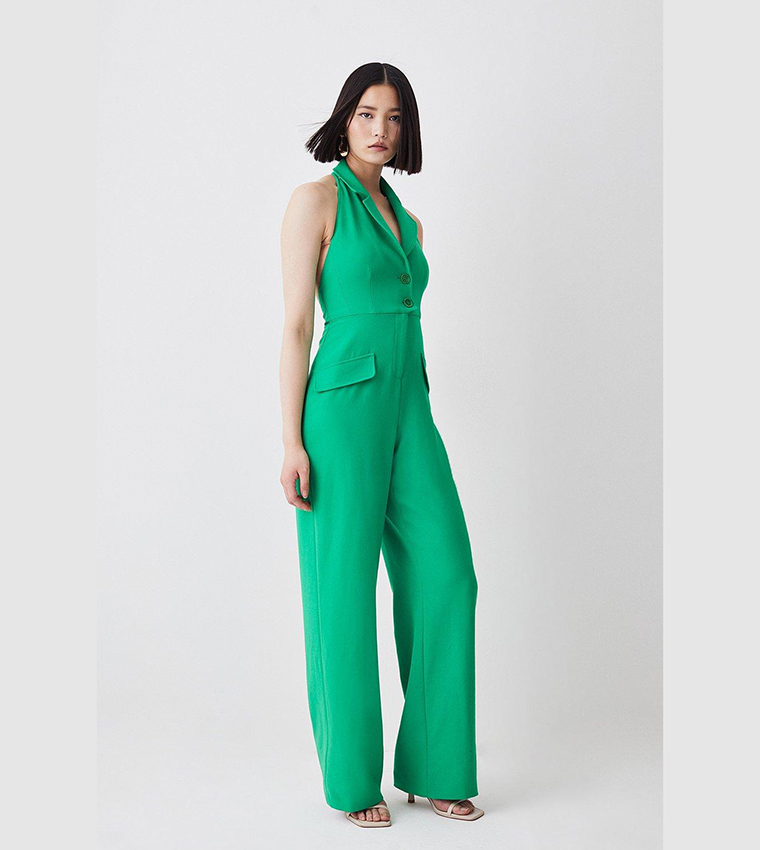 Karen millen green sales jumpsuit