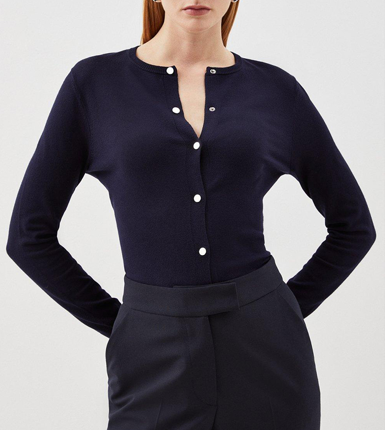 Karen millen deals navy cardigan