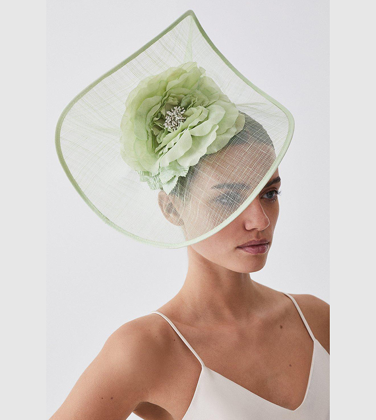 Flower Trim Headband Fascinator Hat