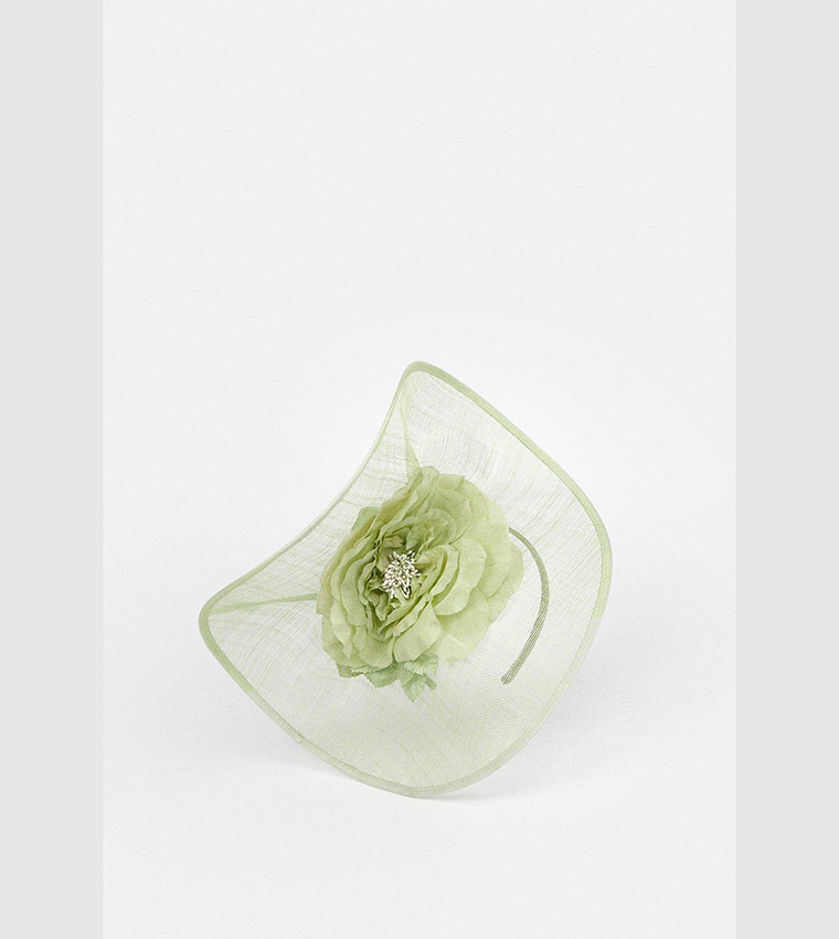 Flower Trim Headband Fascinator Hat