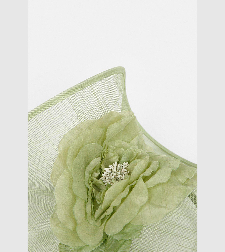 Flower Trim Headband Fascinator Hat