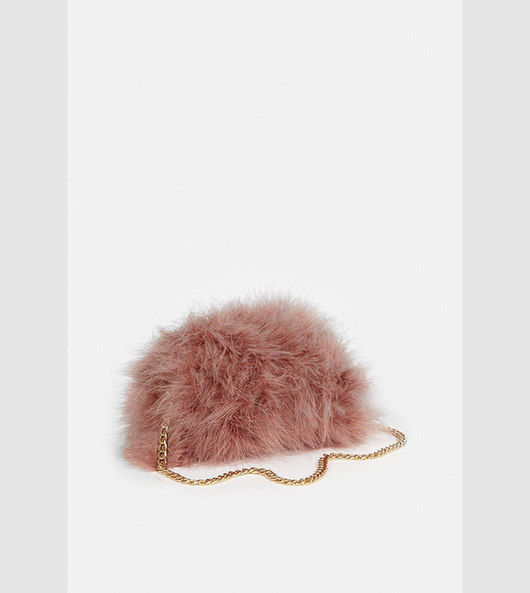 Karen Millen☆バケット フープ クラッチ バッグ Small Feather Clutch Chain Bag | Karen Millen