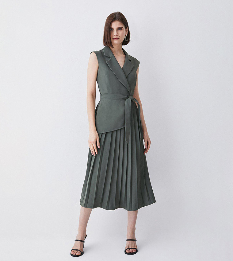 mini asymmetric dress Distinguished | White Ruffled Size:L - 12 or dress it up Category_All Womenswear/Maxi / Gowns Highlands Wrap Dress