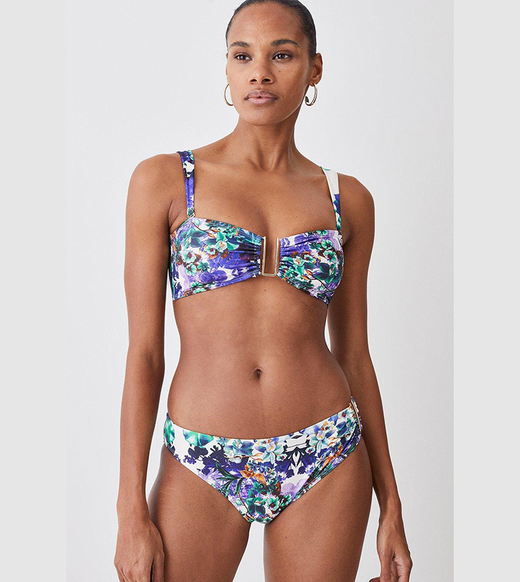 Buy Karen Millen Mirror Print Bikini Bottoms In Purple 6thStreet