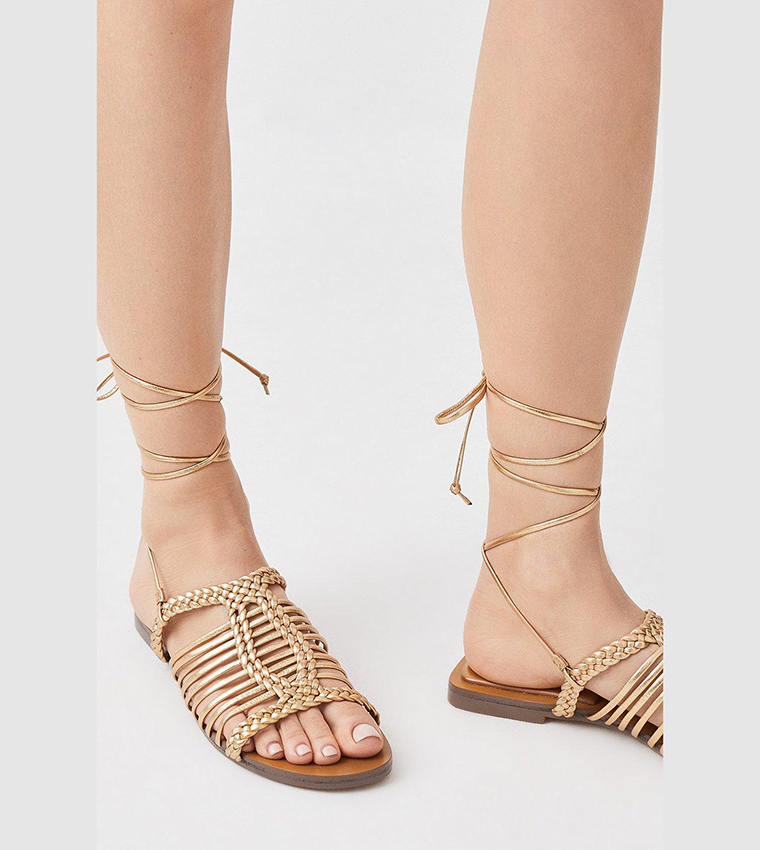 Karen millen sale flat sandals