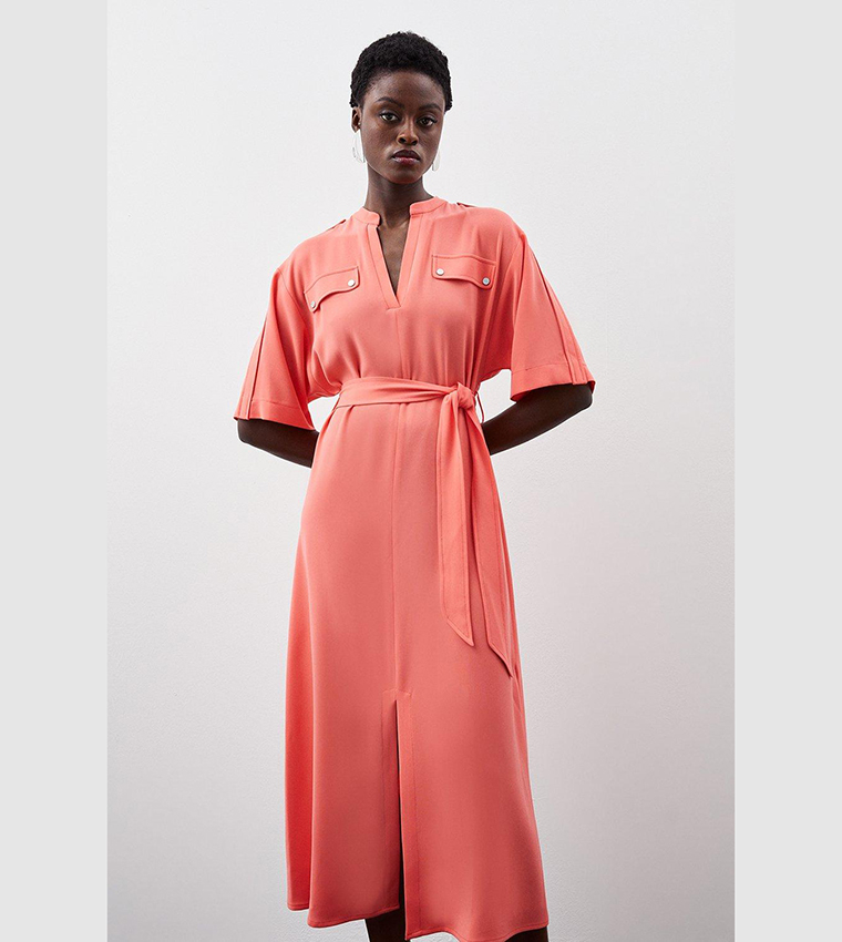Utility belted dress cheap