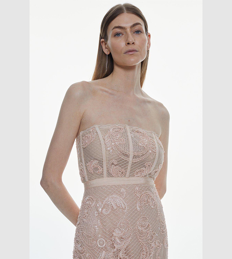 Embroidered lace mini fashion dress karen millen