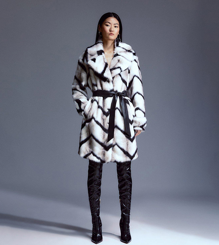 Luxe Faux Fur Longline Coat